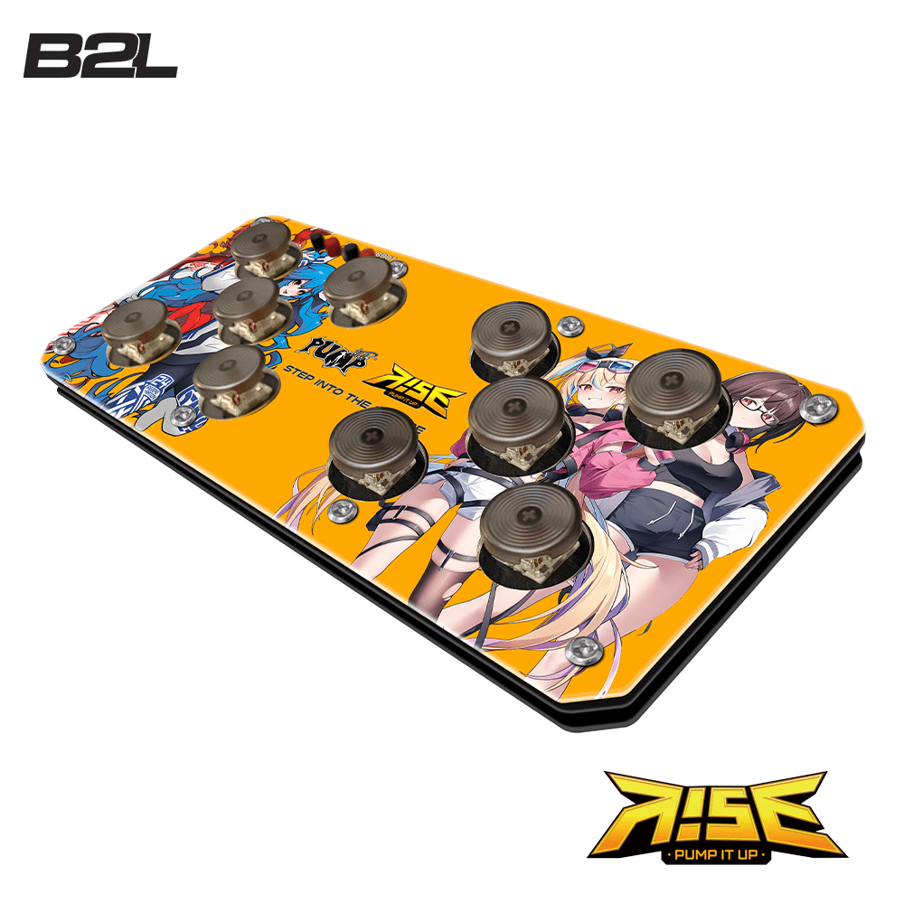 Pump it up Controller RISE Slim – Portable Arcade Controller – B2L Pump it up Controller RISE Slim – Portable Arcade Controller – B2L